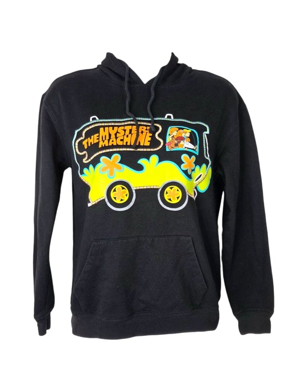 Scooby-Doo Mystery Machine Black Hoodie XS Cotton/Poly Blend
